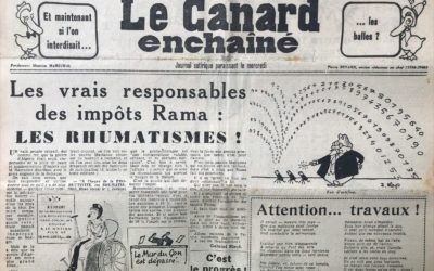 N° 1865 du Canard Enchaîné –  18 Juillet 1956