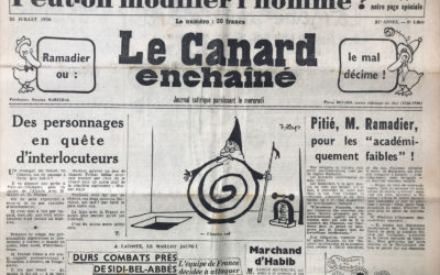 N° 1866 du Canard Enchaîné –  25 Juillet 1956