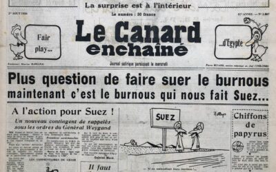 N° 1867 du Canard Enchaîné –  1 Août 1956