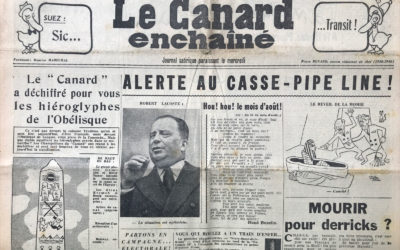N° 1868 du Canard Enchaîné –  8 Août 1956