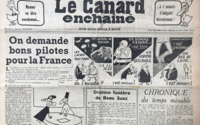 N° 1873 du Canard Enchaîné –  12 Septembre 1956