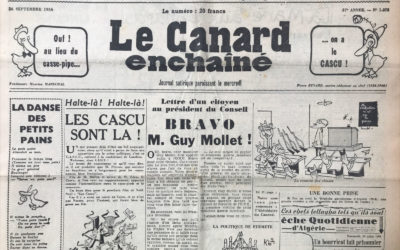 N° 1875 du Canard Enchaîné –  26 Septembre 1956