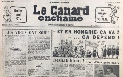 N° 1877 du Canard Enchaîné –  10 Octobre 1956