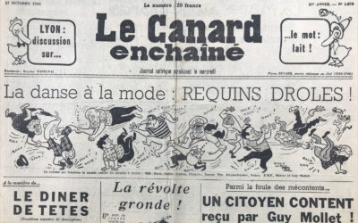 N° 1878 du Canard Enchaîné –  17 Octobre 1956