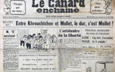 N° 1879 du Canard Enchaîné –  24 Octobre 1956