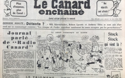 N° 1882 du Canard Enchaîné –  14 Novembre 1956