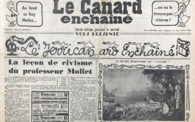 N° 1884 du Canard Enchaîné –  28 Novembre 1956