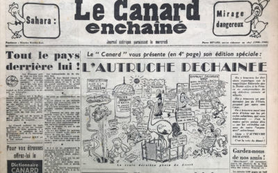 N° 1887 du Canard Enchaîné –  19 Décembre 1956
