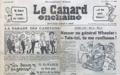 N° 1889 du Canard Enchaîné –  2 Janvier 1957