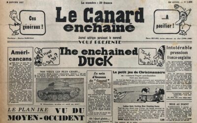 N° 1890 du Canard Enchaîné –  9 Janvier 1957