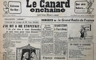 N° 1897 du Canard Enchaîné –  27 Février 1957