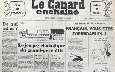 N° 1899 du Canard Enchaîné –  13 Mars 1957