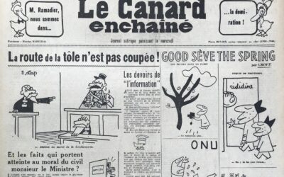 N° 1900 du Canard Enchaîné –  20 Mars 1957