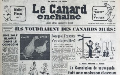 N° 1907 du Canard Enchaîné –  8 Mai 1957