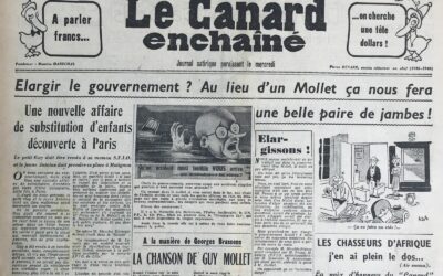 N° 1910 du Canard Enchaîné –  29 Mai 1957