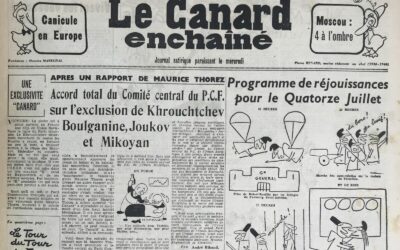 N° 1916 du Canard Enchaîné –  10 Juillet 1957