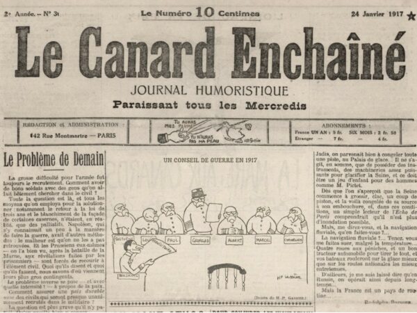 N° 30 du Canard Enchaîné -  24 Janvier 1917 – Image 2