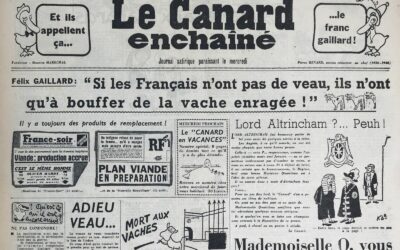 N° 1921 du Canard Enchaîné –  14 Août 1957
