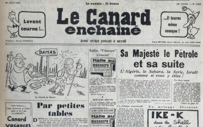 N° 1922 du Canard Enchaîné –  21 Août 1957