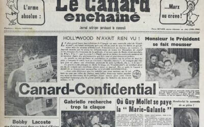 N° 1923 du Canard Enchaîné –  28 Août 1957