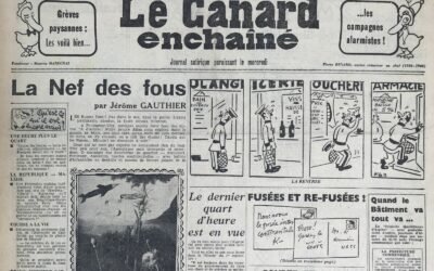 N° 1924 du Canard Enchaîné –  4 Septembre 1957