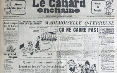 N° 1926 du Canard Enchaîné –  18 Septembre 1957