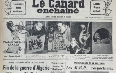 N° 1927 du Canard Enchaîné –  25 Septembre 1957