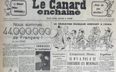 N° 1936 du Canard Enchaîné –  27 Novembre 1957