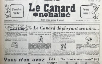 N° 1937 du Canard Enchaîné –  4 Décembre 1957