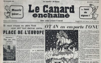 N° 1939 du Canard Enchaîné –  18 Décembre 1957