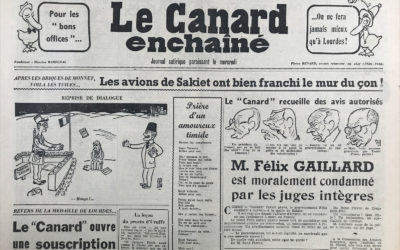 N° 1948 du Canard Enchaîné –  19 Février 1958
