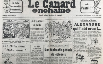 N° 1950 du Canard Enchaîné –  5 Mars 1958