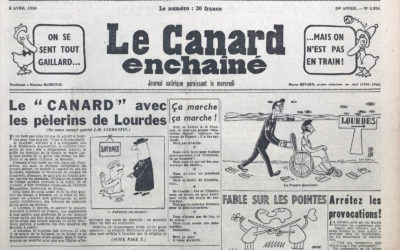 N° 1954 du Canard Enchaîné –  2 Avril 1958