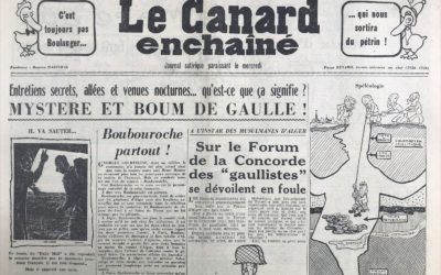N° 1962 du Canard Enchaîné –  28 Mai 1958