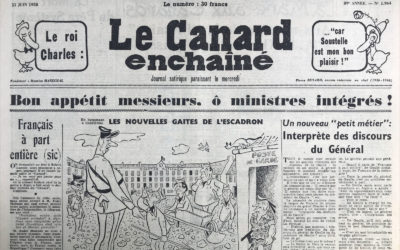 N° 1964 du Canard Enchaîné –  11 Juin 1958