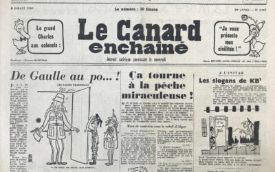 N° 1967 du Canard Enchaîné –  2 Juillet 1958