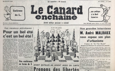 N° 1970 du Canard Enchaîné –  23 Juillet 1958
