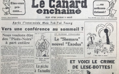 N° 1972 du Canard Enchaîné –  6 Août 1958