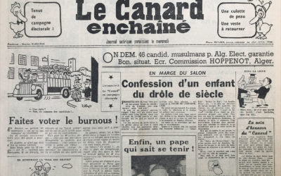 N° 1985 du Canard Enchaîné –  5 Novembre 1958