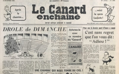 N° 1989 du Canard Enchaîné –  3 Décembre 1958