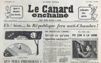 N° 1990 du Canard Enchaîné –  10 Décembre 1958
