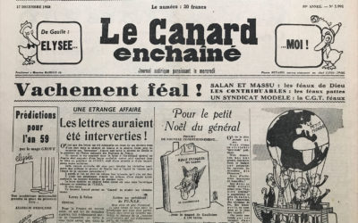 N° 1991 du Canard Enchaîné –  17 Décembre 1958