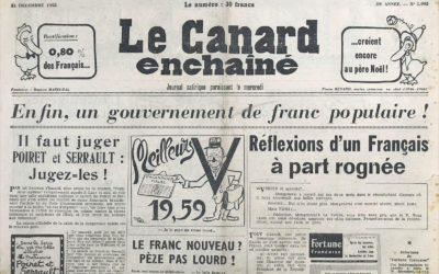 N° 1993 du Canard Enchaîné –  31 Décembre 1958