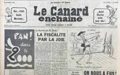 N° 2000 du Canard Enchaîné –  18 Février 1959