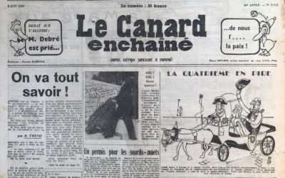 N° 2015 du Canard Enchaîné –  3 Juin 1959