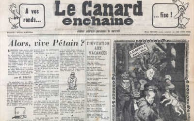 N° 2019 du Canard Enchaîné –  1 Juillet 1959