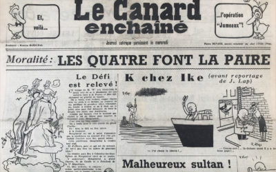 N° 2024 du Canard Enchaîné –  5 Août 1959