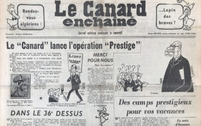 N° 2026 du Canard Enchaîné –  19 Août 1959