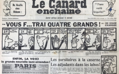 N° 2027 du Canard Enchaîné –  26 Août 1959