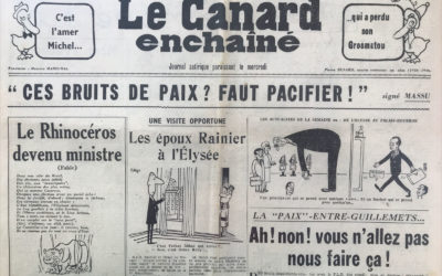 N° 2034 du Canard Enchaîné –  14 Octobre 1959
